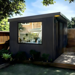 Garden Pod for Relaxation - Panoramic Glass, Weatherproof She Shed