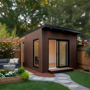 Eco-Friendly Garden Pod for Outdoor Workplace Use