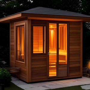 Outdoor Garden Sauna Pod | Solid Wood Backyard Sauna Room