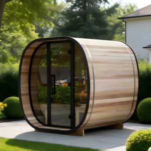 Outdoor Garden Sauna Pod | Solid Wood Backyard Sauna Room