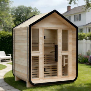 Easy-assemble sauna kit – perfect for apartments or renters.