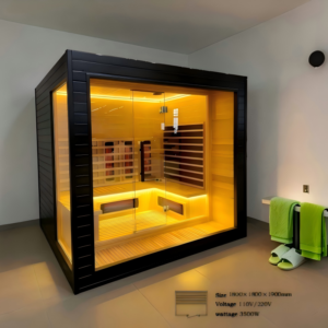Family Wellness Retreat – Spacious 4-Person Indoor Sauna Room