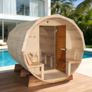 Upgrade your health today with this premium, durable sauna.