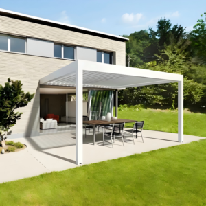 Wall-Mounted Attached Pergola for House
